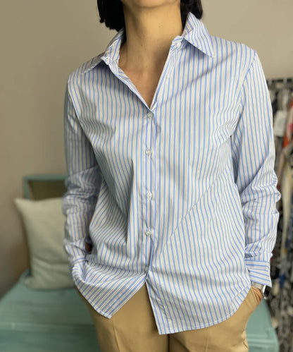 Camicia A Righe Sfiancata