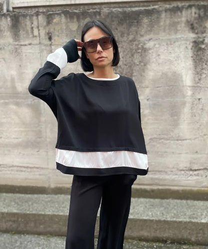 Maglia M/l Banda A Contrasto