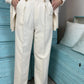 Pantalone Vita Alta Palazzo Bottoni