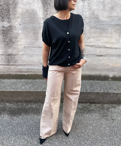 Pantalone Palazzo In Cotone
