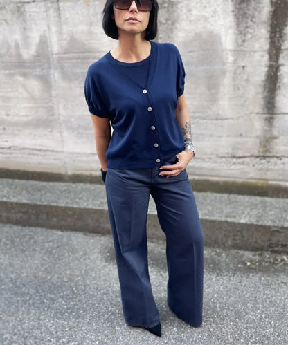 Pantalone Palazzo In Cotone