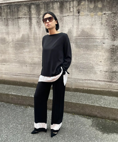Pantalone Banda A Contrasto
